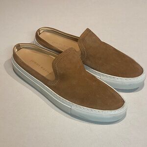 JENNI KAYNE SLIDER SNEAKERS SLIP ON LUXURY DESIGNER CASUAL HONEY WOMENS SZ 38